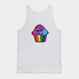 Androgyne Pride Rainbow Cupcake Tank Top